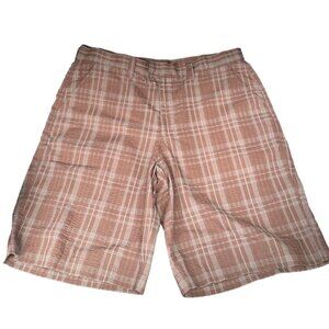 Patagonia brown seersucker shorts size 34 men’s